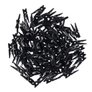 100x Mini Natural Wooden Paper Clips Utility Clips Picture Photo Organizer Clip