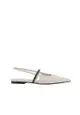 Brunello Cucinelli Slingback Flats - BRUNELLO CUCINELLI - White