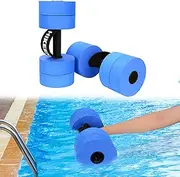 Aquatic Exercise Dumbbells Water Dumbbell Pool Resistance Aquatic Fitness Barbells With 4 High-Density EVA Foam Pool Weights Dumbbells, for Water Aerobics Weight Loss