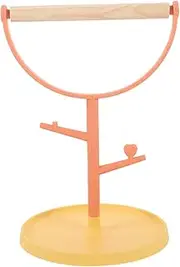 Abaodam Safe Parrot Training Stand Desktop Bird Perch Rack for Chewing Playing Durable Office Parrot Perch Engaging Bird Training Platform for