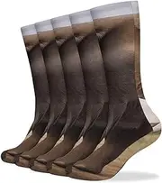 [NQHJT] Elephant Socks for Women Men Breathable Boot Socks Warm Calf Socks for Hiking Work, Style, One Size, Style, One size