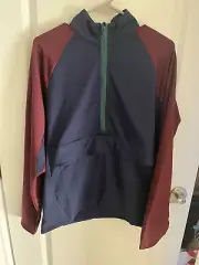 $168 RLX Ralph Lauren Golf 1/2 Zip Golf Pullover Jacket Navy Blue Red Green Sz M