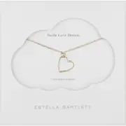 Estella Bartlett Smile Dream Love Open Heart Necklace