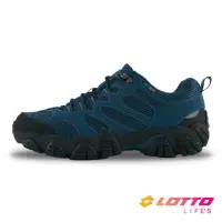 在飛比找momo購物網優惠-【LOTTO】男 REX 防水登山踏青鞋(藍-LT1AMO3