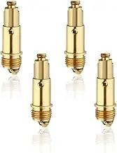 NILLOS Sink Barth Tub Basin Drain Stopper, 4 PCS Brass Push Spring Plug for Most Bathroom, Bathtub Sink, Drain Stopper (54 * 15.7 mm/2.12 * 0.61 in)