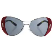 Prada SPR 60S SMN-9K1 - Silver Red-Dark Grey by Prada for Women - 55-16-135 m...