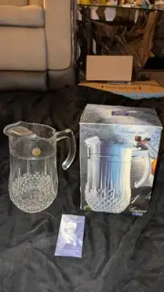 Durand Cristal D'Arques Pitcher 24% Lead Crystal 1.4L
