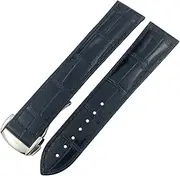 [BCMCBV] Genuine Leather Watchband 20mm 22mm 18mm 19mm 21mm For Omega Seamaster AT150 Diver 300 De Ville Cowhide Alligator Watch Strap
