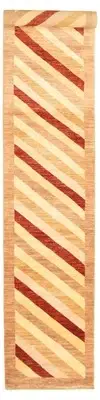 Vintage Hand-knotted Runner Rug 2'6" x 14'7" Traditional Wool Carpet