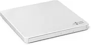 Hitachi-LG GP60 External DVD Drive, Slim Portable DVD Burner/Writer/Player for Laptop, Windows and Mac OS Compatible, USB 2.0, 8X Read/Write Speed - White