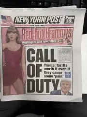 New York Post: CALL OF DUTY – Trump Defends Tariffs Despite ‘Pain 02/03/25