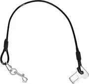 Dog Seat Belt for Car - Coated Wire Car Safety Seat Belt Clip Strap | Vehicle Dog Tether Car Restraint with Clip and Latch Attachment for Car Use