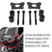 Motorcycle Handlebar Riser Extension Kit For Can-Am Spyder RT RTs F3 F3s Black
