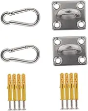 Hammock Hooks Ceiling Wall Mount Hook Heavy Duty Anchor Hooks for Hanging Yoga Swing Hammock Boxing Punch Bag Silver 2PCS Ceiling Wall Mount Hook