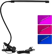 Oimzzr Clip-on Plant Flower Succulent Grow Light USB Full Spectrum Indoor Growing Nursery Replenishing Light 3H/9H/12H Timing 9-Gear Dimming