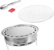 1 Set Portable Stainless Steel Grill Rack of Space Saving Camping Bbq Grill for Outdoor Cooking Durable and Easy to Carry for Picnics and Parties