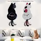Creative Wagging Tail Cat Wall Clock Silent Quartz Household Decorative Clock