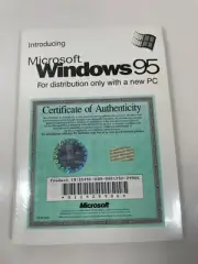 Microsoft Windows 95 Manual + Key + Certificate Of Authenticity Sealed