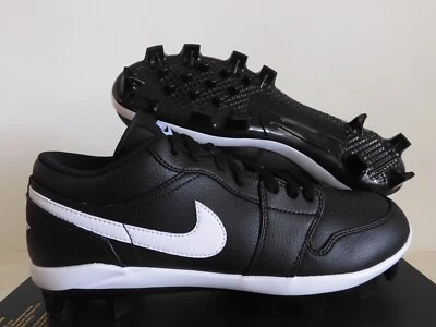 Nike Jordan 1 Retro Mcs Low Black-White "Baseball Cleats" Sz 11 [CJ8524-011]