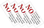 Didiseaon 4pcs No Advertising Mail Sticker High Visibility Gratitude Decal for Mailbox Prevent Misdelivery Mail Loss for Commercial Use No Flyers Leaflets Menus