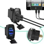 Square Car Motorcycle Boat Mounted Mobile Phone 3 Way Light Switches for Cars