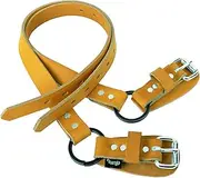 Weaver Leather Split Ring Leather Lower Climber Straps, Brown/Tan, 26"
