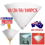 20/50/100 Micron Fine Paint Paper Strainers Sieve Filter Nylon Mesh Net Funnel