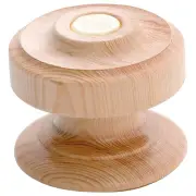 4cm Button Woodscrew Cupboard Knob, Raw