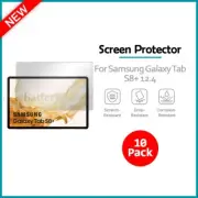 10-Pack LCD Ultra Clear Screen Protector for Samsung Galaxy Tab S8+ 12.4 (2022)