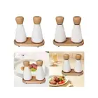 2 Pieces Salt and Pepper Grinding Mill Spice Grinder Manual Pepper Mill