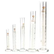 1Pc Experimental Glass Measuring Cylinder Chemistry Lab Test Graduated Tube