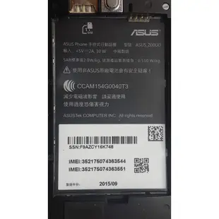 故障 零件機 不能開機 無電池 華碩 ASUS ZenFone Selfie ZD551KL z00ud 手機 CH3