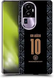 Head Case Designs Officially Licensed Manchester City Man City FC Sergio Agero 2020/21 Players Away Kit Group 1 Soft Gel Case Compatible with Oppo Reno10 Pro+