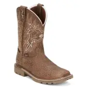 Justin Boots Men's GR9065 Waterproof Square Toe Block Heel Work Boot, SZ 11.5 D