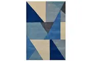 Modern Handmade Wool Rug - Prism 6233 - Blue
