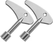 HEALSOPTHY 2Pcs Utility Key Electric Cabinet Elevator Key Wrench for Subway Door Radiator Access Multi Functional Design Practical Tool for Various Applications