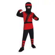 Totally Ghoul Boys Red Ninja Costume Halloween Size Large New NWT