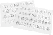 VILLFUL 2 Sheets Embroidery Template Stabilizer Embroidery Templates Stabilizer for Embroidery Wash Away Embroidery Paper Embroidery Supplies Embroidery Stencils Wash Away Paper Embroidery