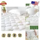 Soft Microfiber and Bamboo Mattress Topper - Cooling King Size Comfort