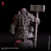 Bust - Kadrus, Dwarven Paladin by Flesh of Gods | D&D | Print on Demand