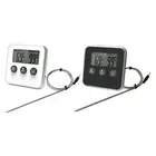 Thermometer Long Probe LCD Display °F/°C with Timer