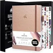 Clever Fox Planner Premium Edition - Luxurious Weekly & Monthly Planner to Increase Productivity and Hit Your Goals - Organizer - Undated, Start Anytime, A5, Lasts 1 Year, Rose Gold (Weekly)