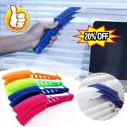 Blind Cleaner Duster Microfibre Brush Handle 3 Pronged Washable Home*