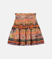 [Isabel Marant] Isabel Marant Maelly paisley silk voile wide-leg shorts AU 16 multicoloured