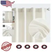 96 Inch Textured Linen Curtains, 2 Panels - Light Filtering for Home Decor Bliss