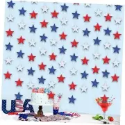 10 Pack Patriotic Star Banners 4th of July Streamers Garland Decorations -