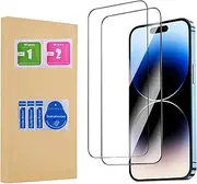 ROUMAYMAY Clear Glass Screen Protector Film for iPhone 15 Pro Max, Tempered Glass for iPhone 15 Pro Max