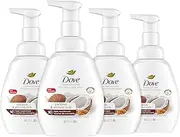 Dove Foaming Hand Wash Coconut & Almond Milk Pack of 4 Protects Skin from Dryness, More Moisturizers than the Leading Ordinary Hand Soap, 10.1 oz