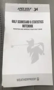 WEATHERPROOF Apex Golf Score and Statistic Tracking System Stat Scorecard Book