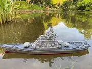 2.4G Remote Control Large Warship Upgrade Version Military Remote Control Model Battleship Model